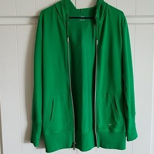 NIKE green nikefit dry track jacket